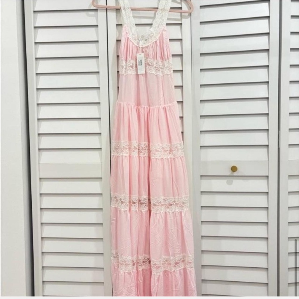 NWT Frankie’s Bikinis Dakota Dress in Sweet Dreams light pink - Picture 6 of 6